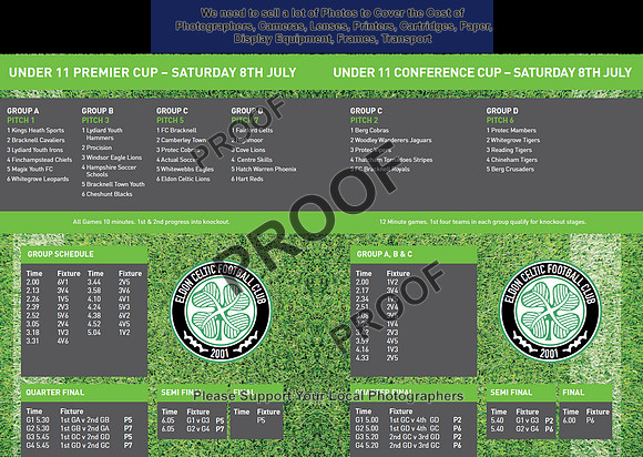 01 U11 Teams and Pitches