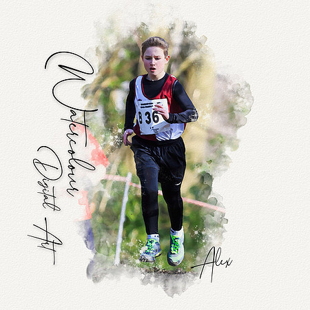 Cross Country Watercolour Art